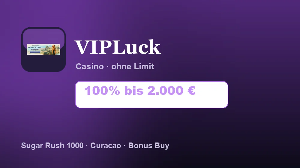Screenshot von VIPLuck Casino